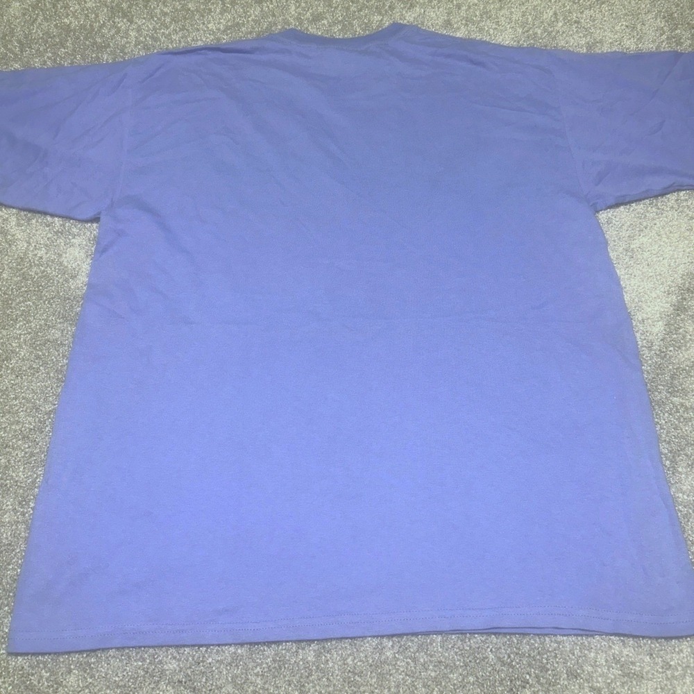Gildan Mens XL Buffone Survivors Friends Graphic Tee Purple Charity T-Shirt - Picture 2 of 6